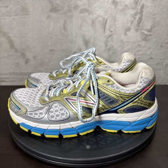 New Balance 860 V4 Running Shoes Women’s Size 8B Multicolor W860WB4 Made In USA - Picture 3 of 10